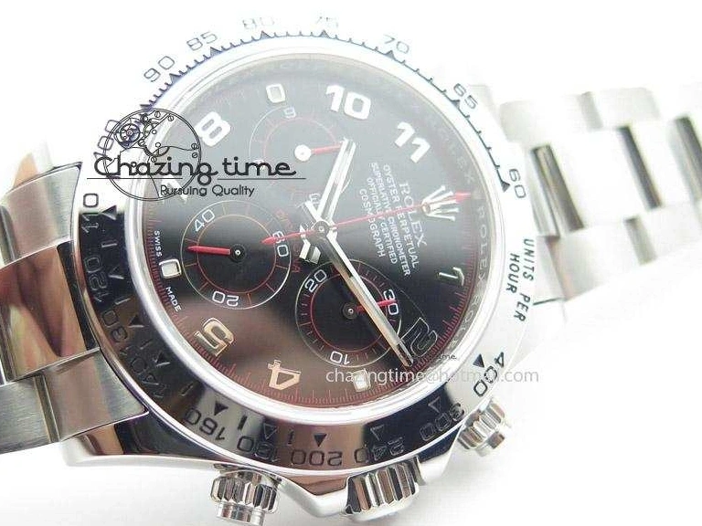 0216 SmartChoice Daytona 116509 JF Best Edition Black Dial On SS Bracelet A 4023